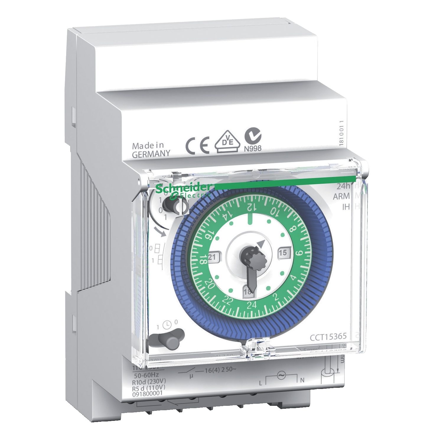 TIME SWITCH,IH, 1P-N/O, 24 HOURS