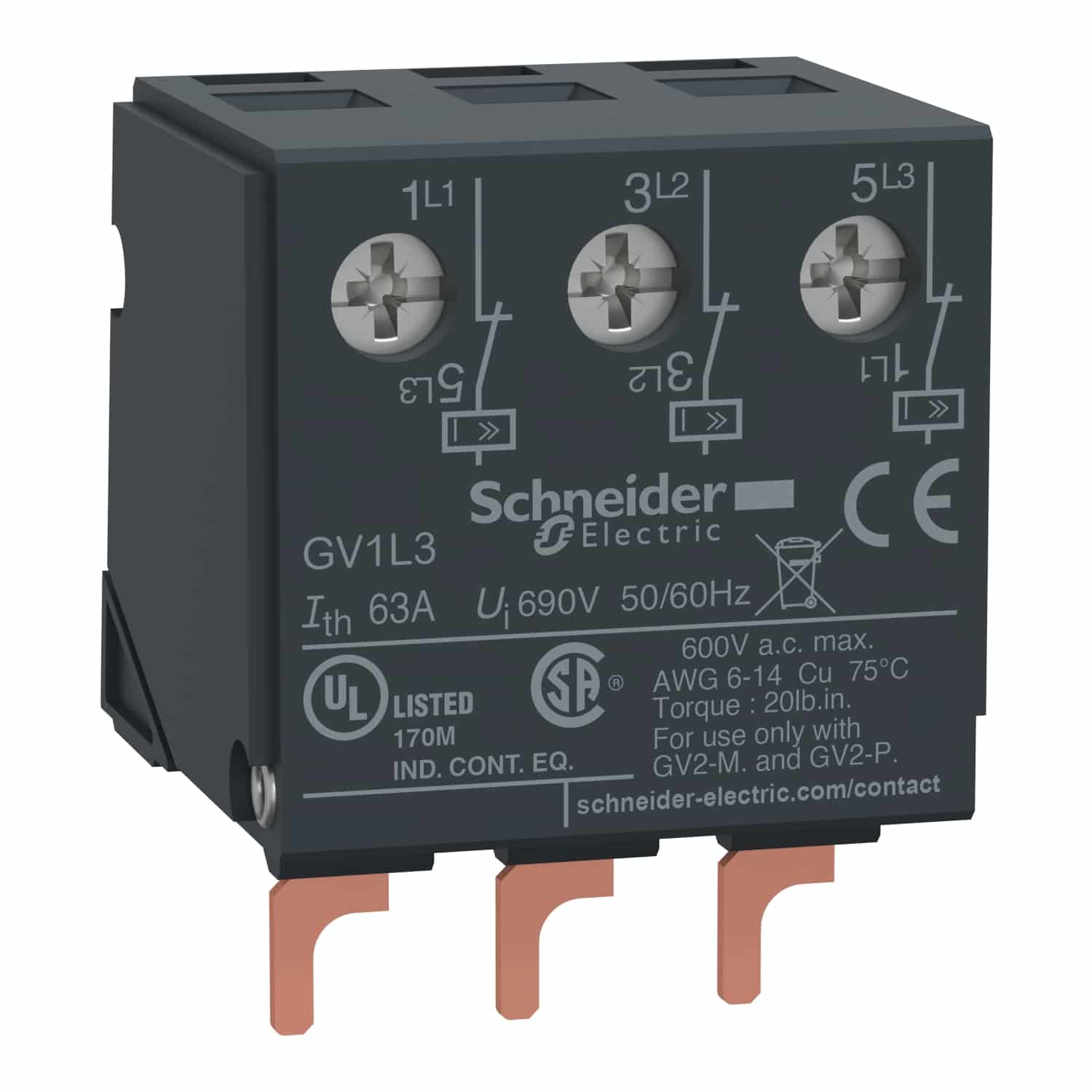 CURRENT LIMITER, GV1L3, 100kA